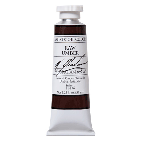 M. Graham & Co., Artists', Oil Paint, 1.25oz, Raw Umber